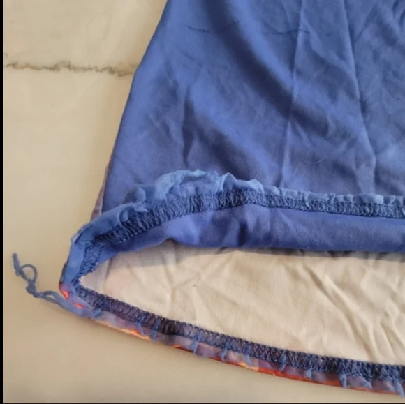 Disney Ariel Mermaid Colorful Keyhole Pajama Nightgown Size 6x Girls - Picture 7 of 12